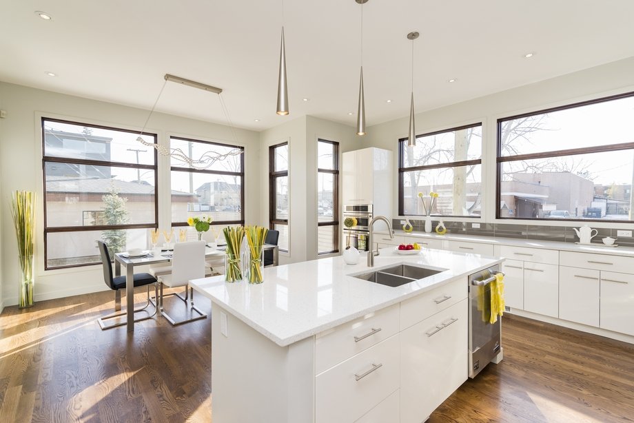 White rooms are more expansive.